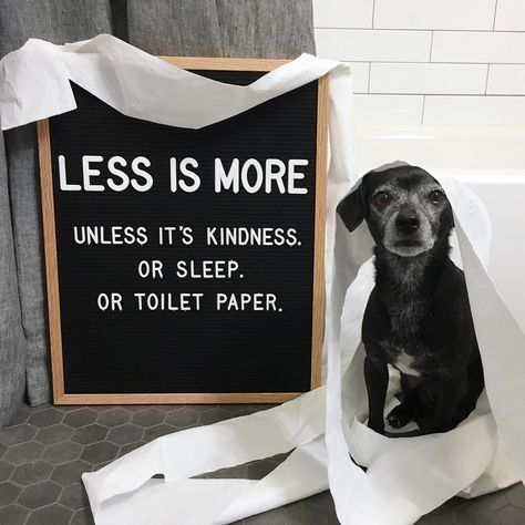 less is more sign